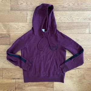 Victoria’s Secret PINK maroon/purple and black hoodie size medium